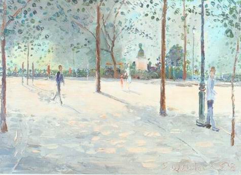 New York oil painting